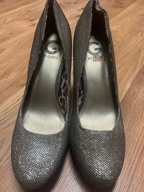 G by Guess Glitter Sparkly Platform Heels - size 9.5